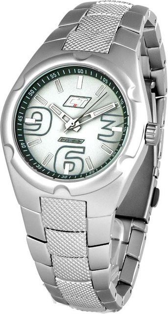CHRONOTECH Armbanduhr, Quarz, Edelstahl, Weiß, Herren - Bild 1