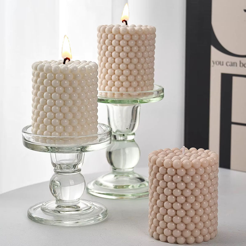 UDOCOOL Silikon-Kerzenform mit 3D-Blasenperlen und gepunktetem Design für DIY-Kerzen und Gipsornamente - Bild 3