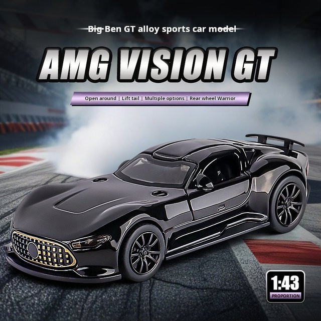 MAKEDA GT Super Konzeptauto, Modellauto, 1:43, Metall, Grau - Bild 1