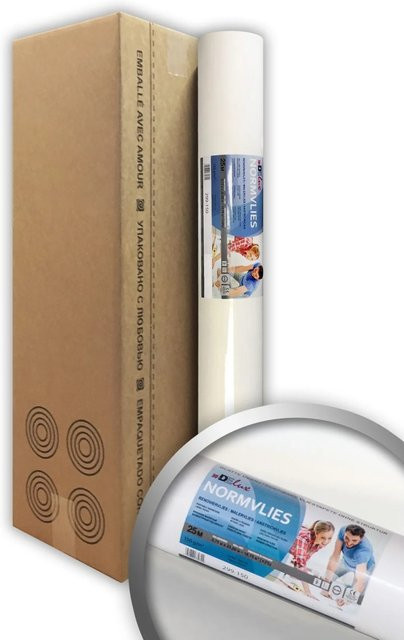 e-Delux Renoviervlies Glattvlies Weiß, 75 m2, 150 g/m2 - Bild 1