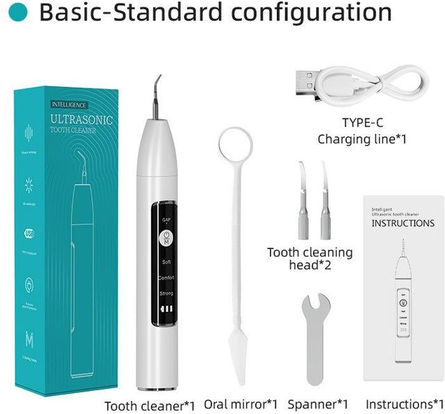 Binchi Health Technology Elektrischer Ultraschall-Zahnsteinentferner, Blue - Bild 1