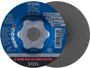 PFERD Schleifscheibe CC-GRIND FLEX für Metall Durchmesser: 115 mm, Bohrung: 22,23 mm - Bild 1
