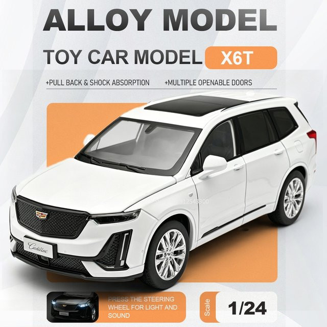 RMZ city XT6 Range Rover Automodell, 1:24, mit Licht und Sound, Schwarz - Bild 1