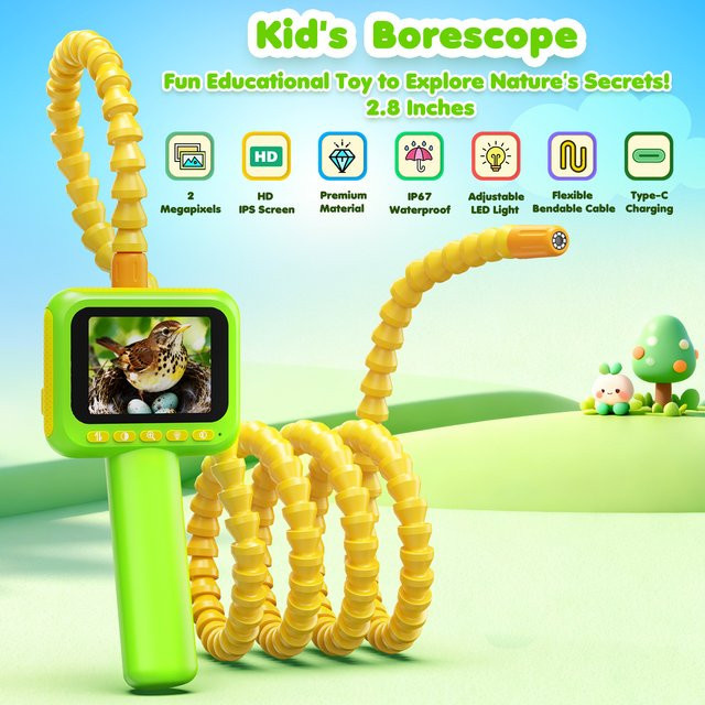 Hayve Endoskop für Kinder, Schlangenkamera, Spielzeug mit Lichtern, ab 3 Jahre - Bild 1