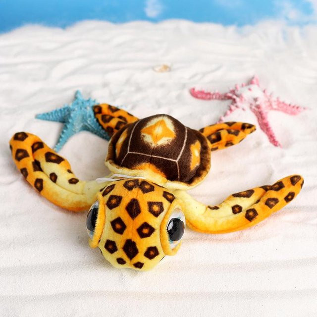 Kidsly Schildkröte Plüsch Spielzeug, Meerestiere, orange, ab 14 Jahre - Bild 1