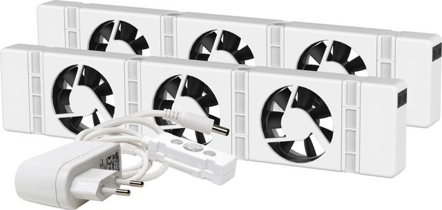 SpeedComfort Duo-Set Heizkörperventilator in Weiß für Heizkörper von 75-120 cm - Bild 1