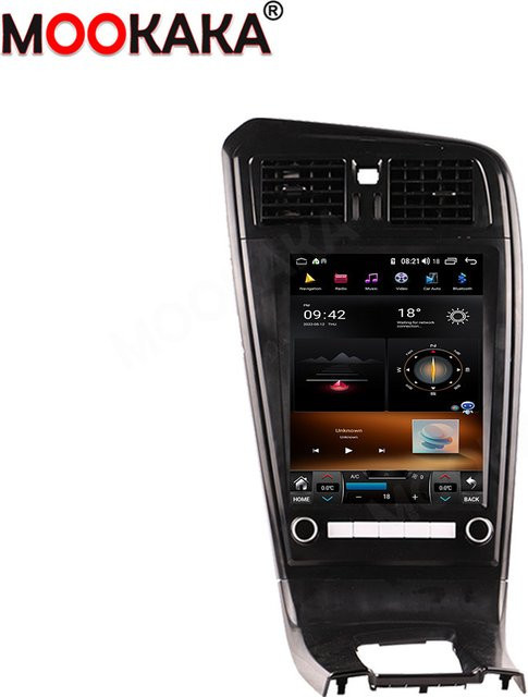 Aotsr Android 14 Carplay Auto Radio für Volvo XC60 2009-2017 mit 12,1 Zoll Display, GPS Navigation, Multimedia Player und DSP, Schwarz - Bild 1