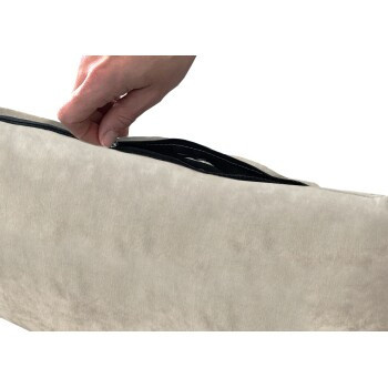 Rohrschneider Hundebett Kuschelsofa aus Mikrofaser in Beige, Größe L - Bild 2