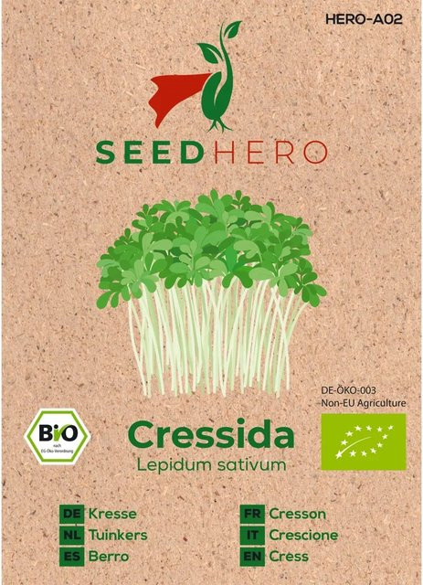 Seedhero BIO Kresse Garden Samen für Garten und Haus - Bild 1