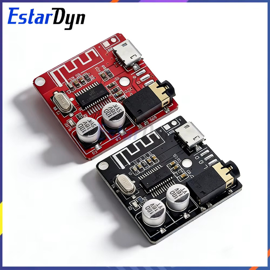 Estardyn Bluetooth 5.0 Audio-Empfängermodul MP3-Decoder-Board mit AUX, TF-Karte und USB-Wiedergabe in Schwarz und Multicolour - Bild 2
