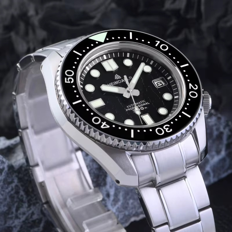 Heimdallr Taucheruhr, Automatik, Edelstahl, Saphirglas, 30 ATM, Herren - Bild 3