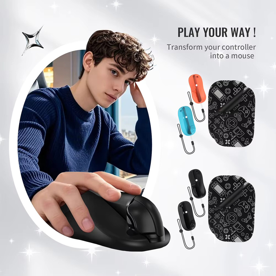 APWIKOGER Ergonomische Controller-Maushalterung mit Mauspad als Gaming-Controller-Mauständer für Switch 2 Zubehör - Bild 5