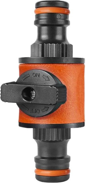 Binchi Outdoor Product Gartenschlauch Schnellkupplung mit Absperrventil und Adapter in Orange - Bild 1