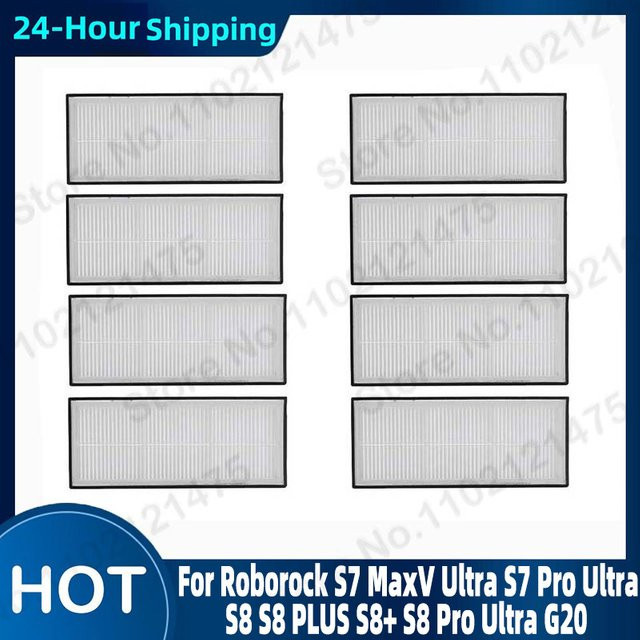 Roborock Waschbarer HEPA Ersatzfilter in Weiß für S70 S7 MaxV S8 Plus S8 S8 Pro Ultra Staubsauger Zubehör - Bild 1