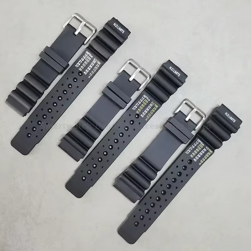 ND Limits Uhrenarmband Silikonkautschuk, Schwarz, Unisex - Bild 2
