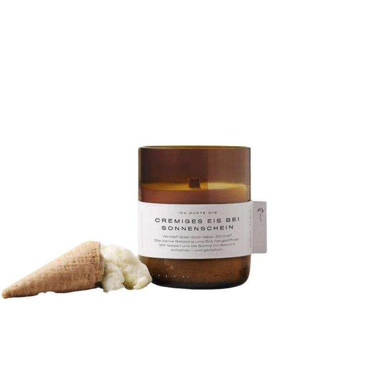 DUFTE Manufaktur Duftkerze Eis und Sonnenschein mit Vanille und Zitrone, 200g - Bild 1