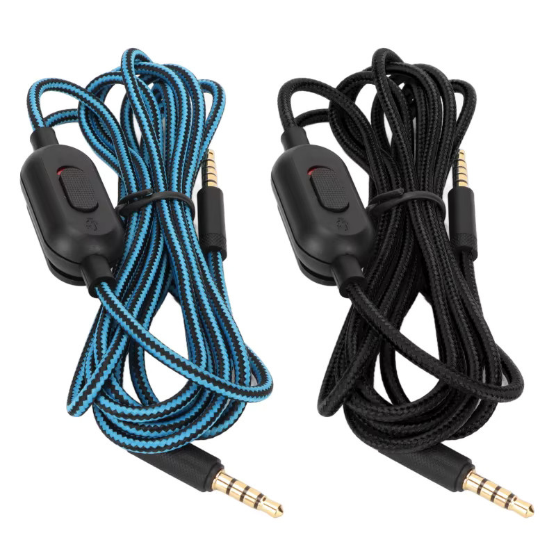 Logitech Gaming-Headset-Kabel in Schwarz mit Lautstärkeregelung und Stummschalter für G Pro und G Pro X - Bild 5