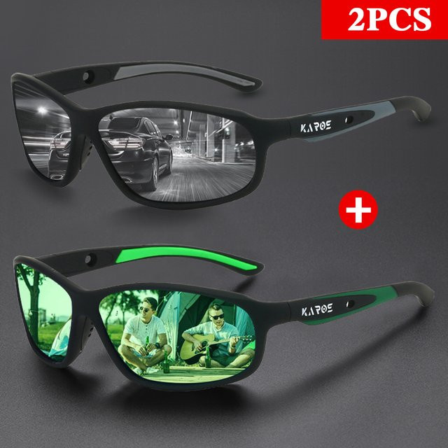Karos Sonnenbrille, Unisex, Vollrand, rechteckig, Kunststoff, polarisiert - Bild 1