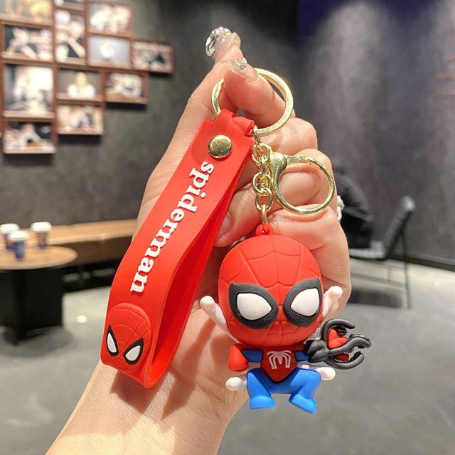 Marvel Spider-Man Schlüsselanhänger, Venom Puppe, rot, Kinder - Bild 1