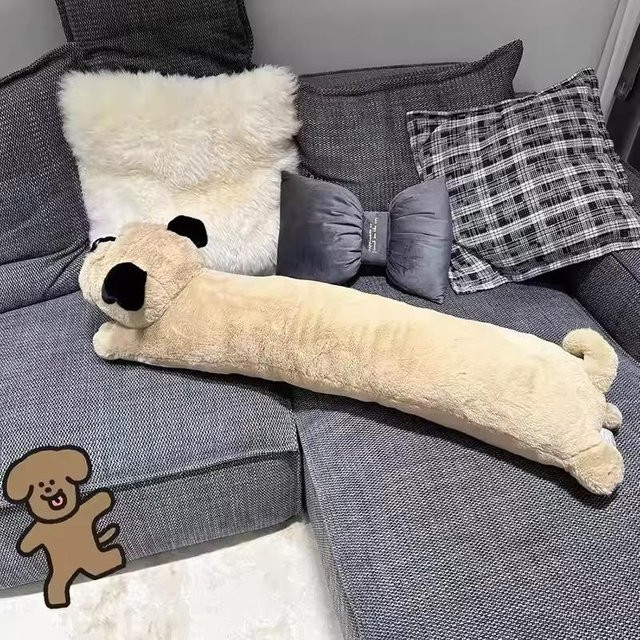 Yiran Health & Beauty Mops Hund Plüsch Kissen, Braun - Bild 1