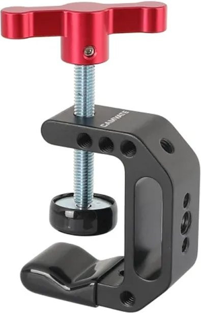 CAMVATE Universal C-Clamp Mount Kamera Schreibtisch-Klemme in Schwarz mit 1/4 und 3/8 Zoll Gewinde für Kamera, Monitor und Videolicht - Bild 1