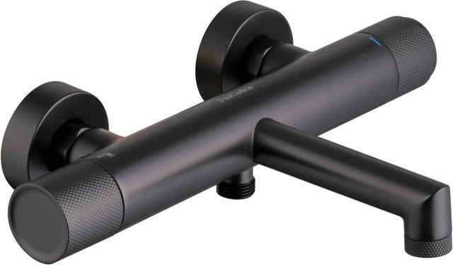 PaulGurkes Badewannenarmatur Serie NOX in Matt-Schwarz aus Messing - Bild 1
