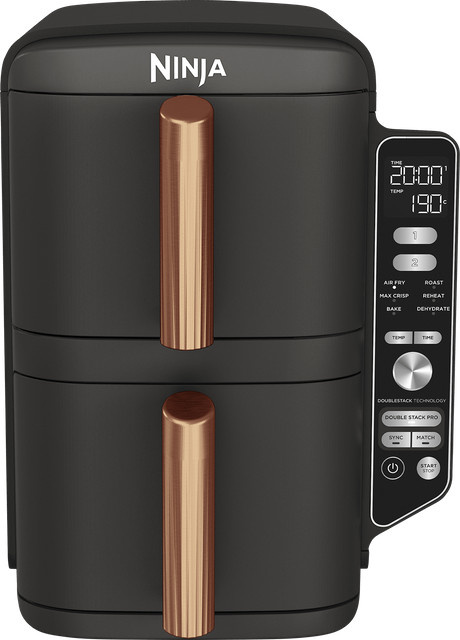 Ninja Double Stack XL Heißluftfritteuse Dual Zone SL400EUCP Schwarz - Bild 1