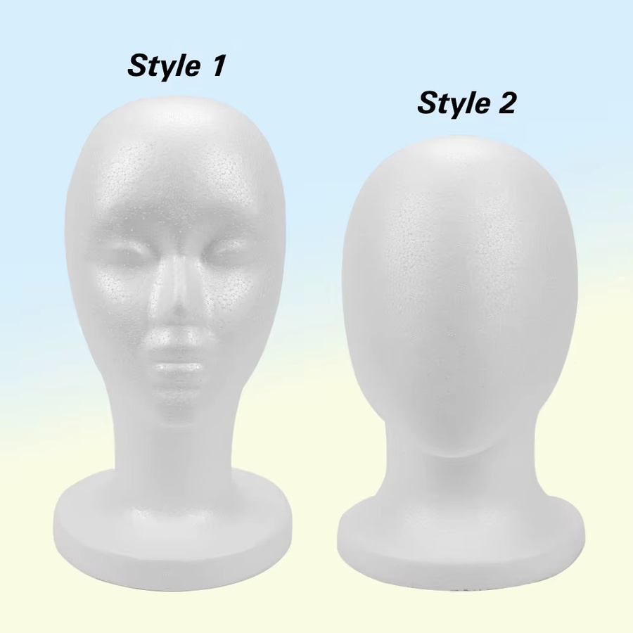 plussign Perückenhalter Styropor, Set mit Nadeln - Bild 2