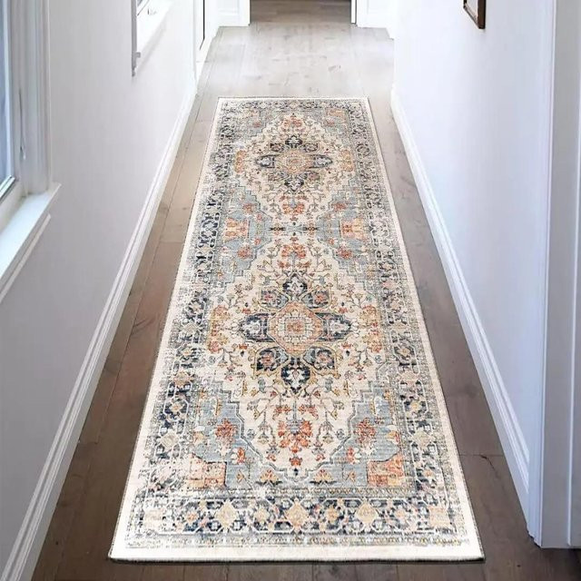 Lodestar Läuferteppich in Orient-Design, fleckenabweisende Anti-Rutsch-Matte für Flur, Küche oder Schlafzimmer, Mehrfarbig, B/T: 60 x 240 cm - Bild 1