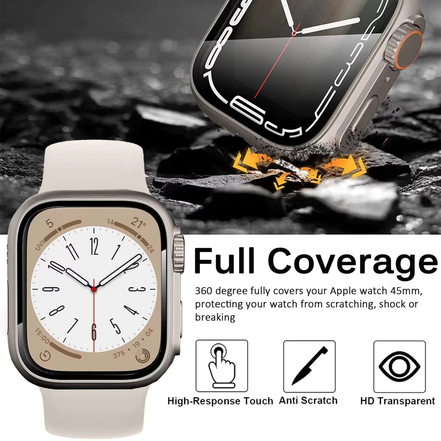 Displayschutzfolie für Apple Watch 11 10, 46 mm 42 mm, gehärtetes Glas - Bild 3