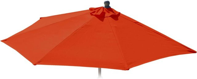 MCW Ersatz-Bezug für halbrunden Sonnenschirm Parla in Terracotta, Polyester mit UV-Schutz UPF 50+ - Bild 2