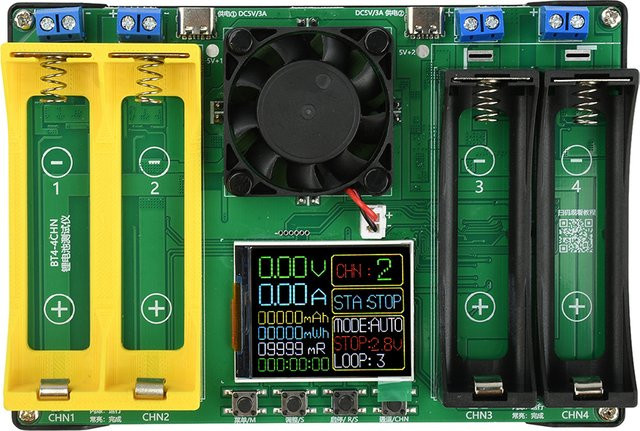 Aideepen Kapazitätstestermodul für 21700 Lithiumbatterien mit digitaler mAh und MWh Anzeige und USB-C Anschluss - Bild 1