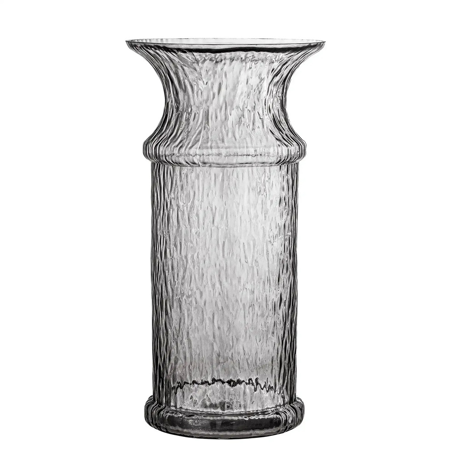 Bloomingville Glasvase Dida in Grau mit schlanker Form, Höhe: 38 cm - Bild 1