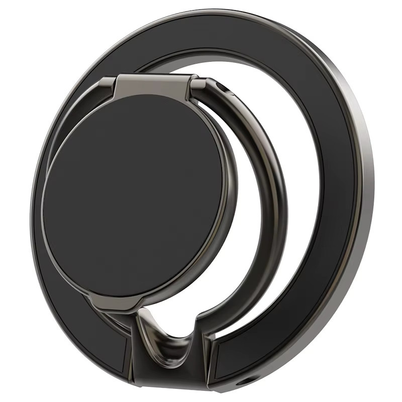 QGhappy MagSafe Magnetischer Handy-Ständer mit doppelseitigem Ringhalter und Kickstand in Silber für iPhone und Android - Bild 5
