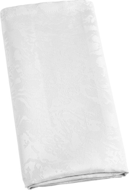 PULSIVA Stoffservietten Marmor Design in Weiß, 6er Pack, B/L: 50 x 50 cm - Bild 1