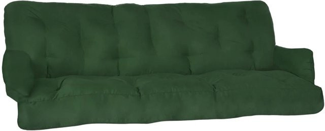 Beautissu Flair HS Hollywoodschaukelauflage in Dunkelgrün mit UV-beständigem Polyester und Schaumstoff, B/T/H: 180 x 50 x 8 cm - Bild 1