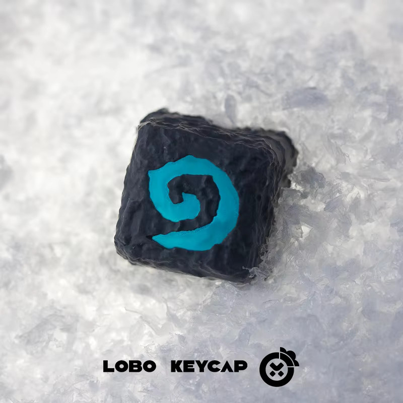 LOBO Hearthstone World of Warcraft Thema ESC-Tastenkappe aus durchscheinendem Kunstharz in Gold für mechanische Tastaturen - Bild 2