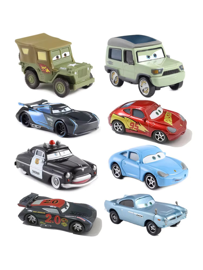 TAKARA TOMY Disney Cars Lightning McQueen, Modellauto, 1:55, Metall - Bild 3
