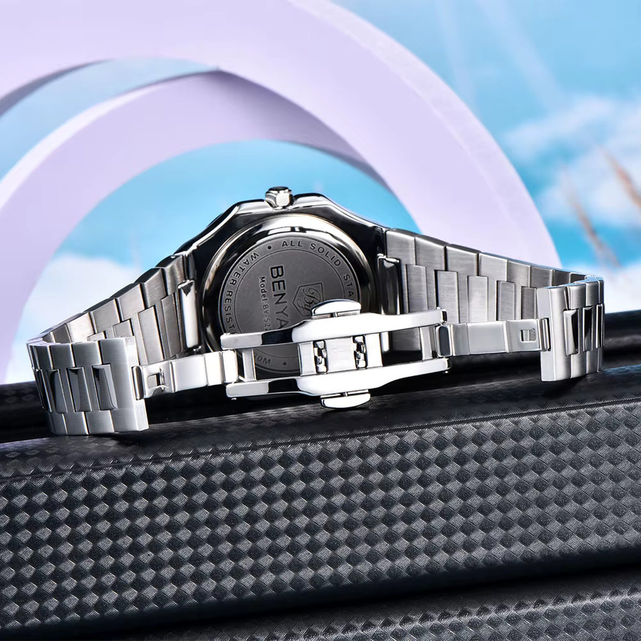 BENYAR Armbanduhr Quarz, Edelstahl, Saphirglas, 37 mm, Herren - Bild 5