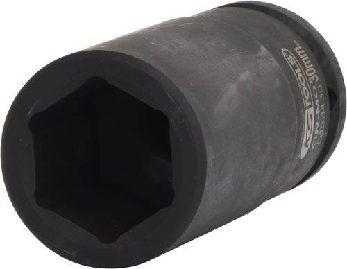 KS Tools 3/4 Zoll Sechskant-Kraft-Stecknuss lang aus Chrom-Molybdän in Schwarz, 30 mm - Bild 1
