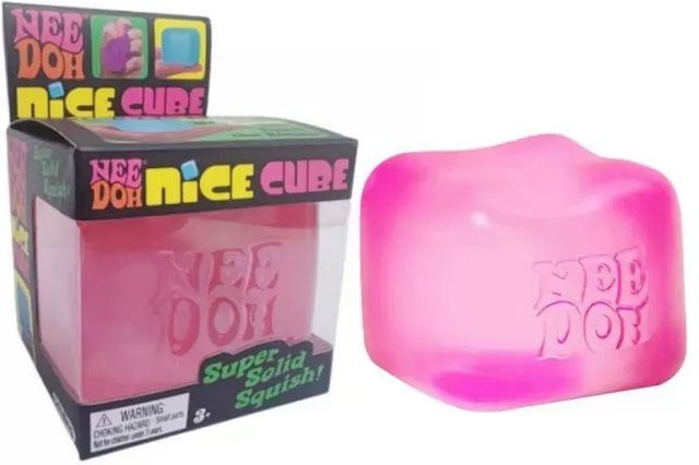 NeeDoh Nice Ice Baby Teenie Squishy Eiswürfel, 4er-Pack, Spielzeug - Bild 1
