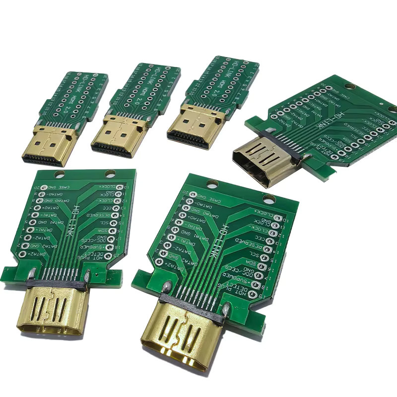 JCD HDMI Reparaturstecker 19-Pin Geschweißter Stecker und Buchse mit Vergoldung für DIY Kabelverbinder - Bild 2