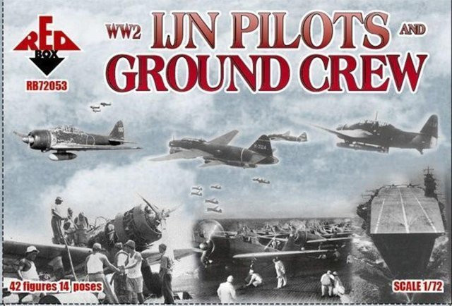 Red Box WW2 IJN pilots and ground crew, Fahrzeuge, 1:72 - Bild 1