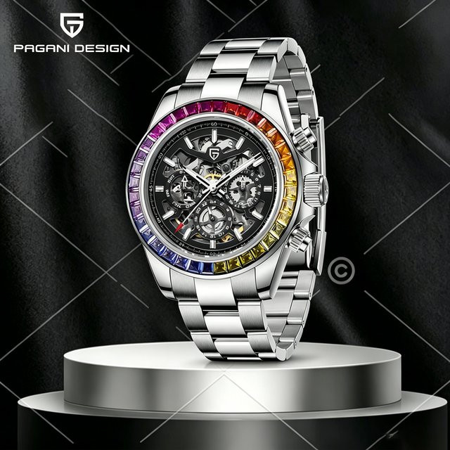 PAGANI DESIGN Armbanduhr, Automatik, Edelstahl, Saphirglas, Herren - Bild 1