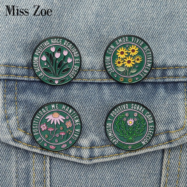 Miss Zoe Brosche Emaille, Bunt - Bild 1