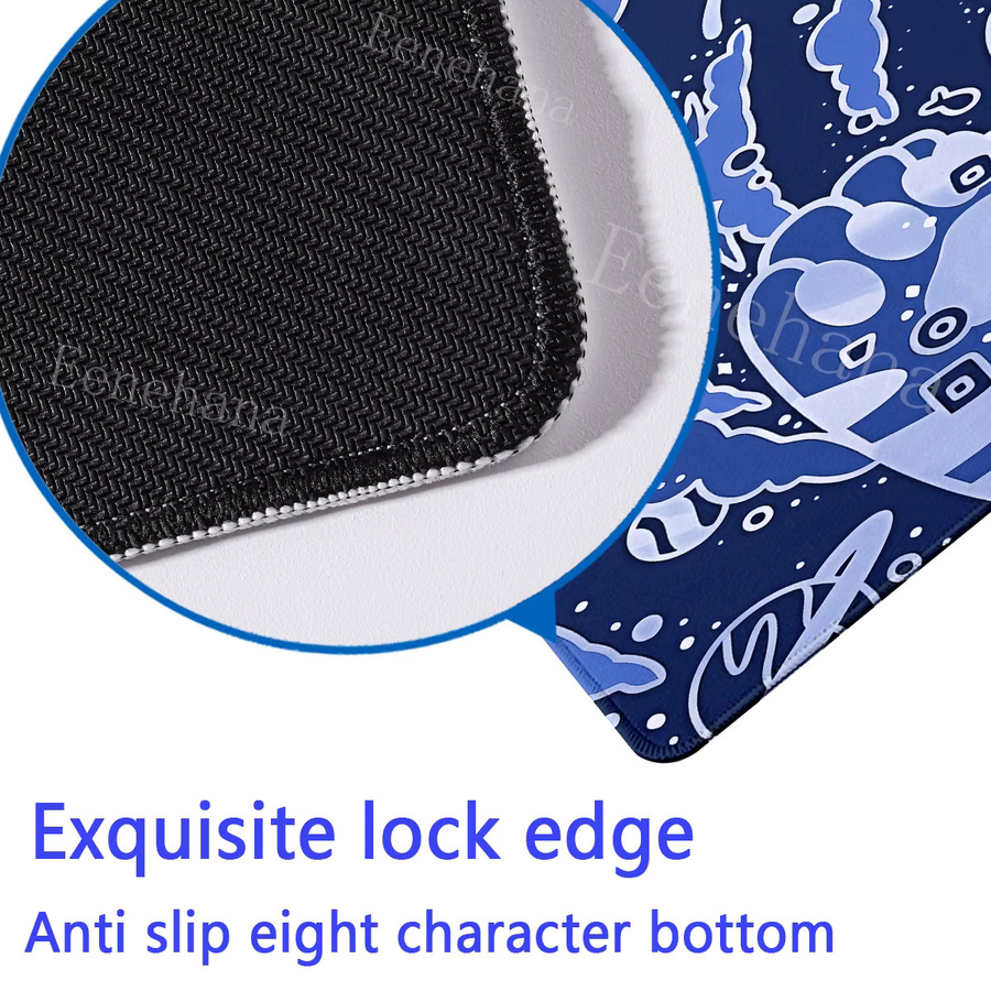 Eenehana Cat Paw Anime Mauspad XXL in Blau, rutschfeste Gaming-Tastaturunterlage mit HD-Druck, B/T: 90 x 40 cm - Bild 4