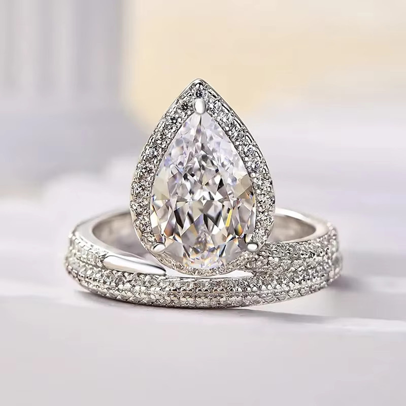 Huitan Trendy Ring, Silber, Zirkonia, Kristall, Damen - Bild 3