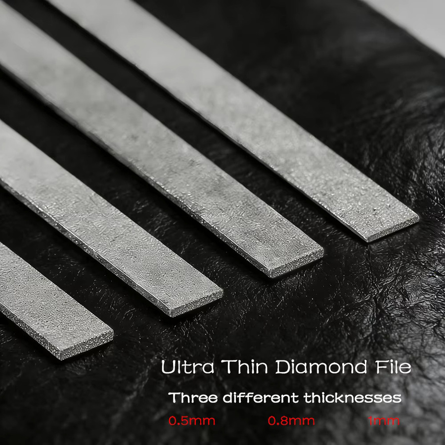 Besdia Ultradünne flache Diamant-Handfeile PF-70 zum Schleifen von Jade-Formen in verschiedenen Körnungen und Dicken - Bild 5