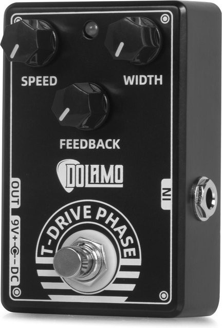 Dolamo T-Drive Phase Gitarreneffektpedal in Schwarz mit 6,35 mm Jack-Anschluss - Bild 1