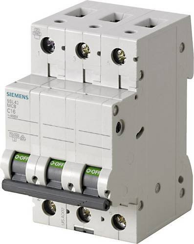 Siemens Leitungsschutzschalter 5SL4314-8, 3-polig, 0,3A, 400V, grau - Bild 1